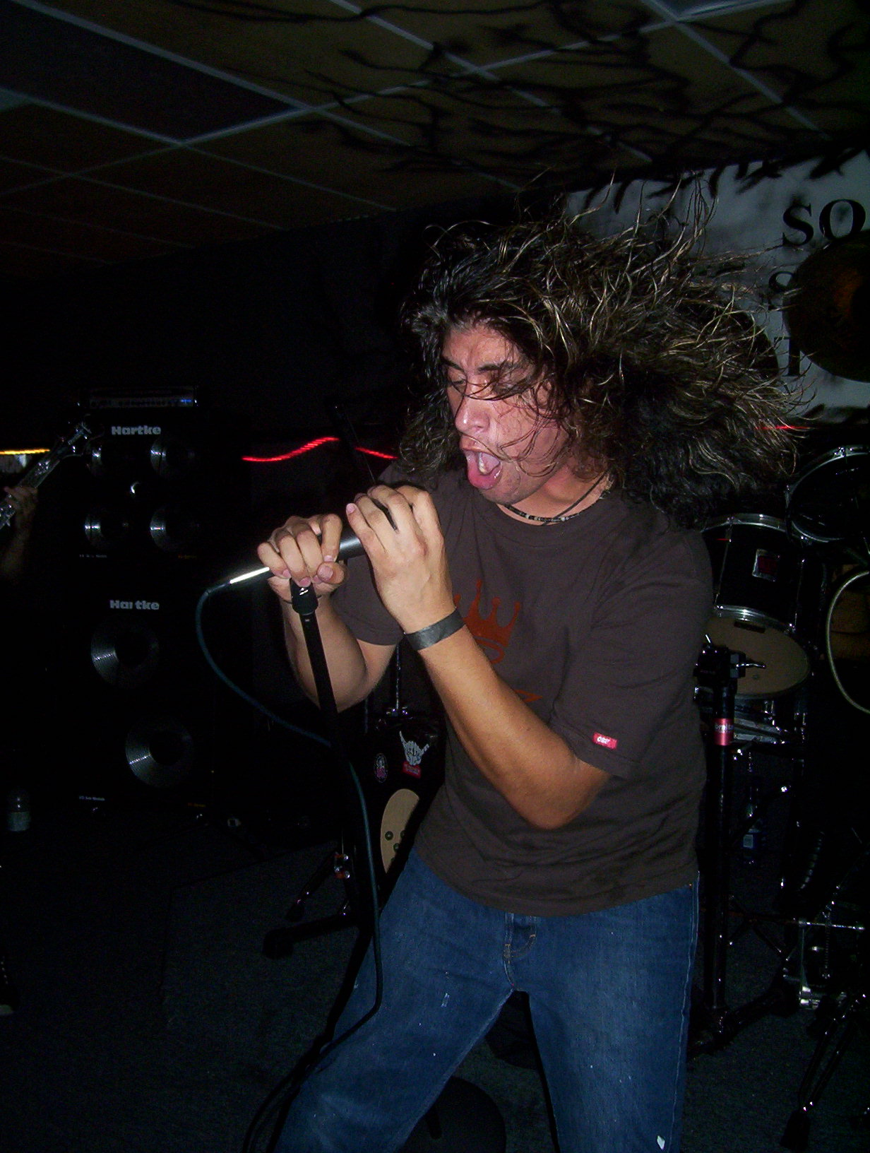 Michael Ibarra performing with Osiris Rising at Solid Sound Studios Pompano Beach, FL - July 2004 - Photo by Ali Harris